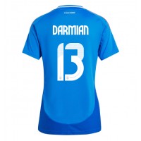 Camiseta Italia Matteo Darmian #13 Primera Equipación Replica Eurocopa 2024 para mujer mangas cortas